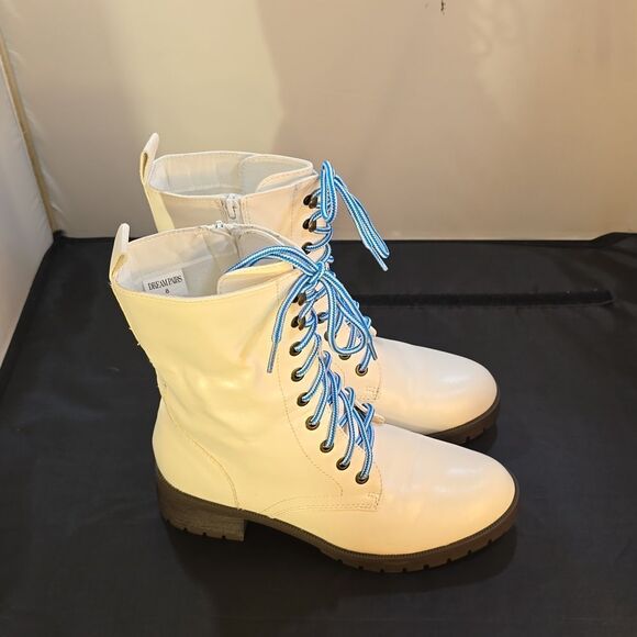 BRAND NEW DREAM PAIRS LACE-UP ROUND-TOE WOMEN'S BOOTS - Picture 9 of 14